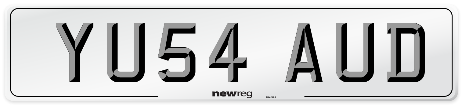 YU54 AUD Number Plate from New Reg